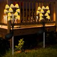 thumbnail image 1 of Luz De Tierra 2 uds seta Solar tierra luz columpio al aire libre lámpara para patio (C) Sywqhk Para estrenar, 1 of 7