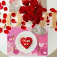 thumbnail image 4 of Wioihee Valentine's Day Placemats,12 Inches Red Love Heart Table Mats for Kitchen Dining Wedding Anniversary Valentine Decorations Party Decor Under $2.00, 4 of 6