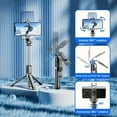 thumbnail image 3 of HPQ 40-Inch Mobile Phone Selfie Stick Tripod, A Stable Floor Stand Specially Designed For Live Streaming, With A Wireless Remote Control That Can Rotate 360°, Suitable For Smart Phones., 3 of 12