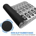 thumbnail image 6 of Long Mouse Pads for Desk,Black Geometric Triangle Gear Pattern Desk Mats on Top Of Desks, Desk Mouse Pad Extra Large with 3mm Non-Slip Base and Stitched Edge for Gaming,Office,Work,Home 35.4"x15.7", 6 of 6