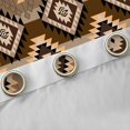 thumbnail image 4 of jejeloiu Vintage Boho Aztec Black Out Curtains,Geometric Rhombus Triangle Curtains Pack of 2 (42x63 Each),Brown Bohemian Bedroom Curtains For Teens,Ultra Soft Home Decor, 4 of 6