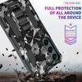 thumbnail image 6 of Slim Fit Phone Case for Samsung Galaxy S23 (Not fit S23 Plus),Army Camouflage Case with Military Grade Anti-Drop Protection and Built-in Kickstand Cover for Galaxy S23,MC Mint Green, 6 of 9