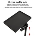 thumbnail image 5 of Microphone Stand Tray, Mic Stand Clamp-On Rack Holder for Most Mic Stand for Stage, Live Streaming, Concert Performances, 5 of 8