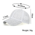 thumbnail image 3 of Weikingp Clearance! Baseball Cap, Fashion Women Men Sport Lace Love Print Breathable Beach Baseball Cap Hip Hop Hat Sun Hat, Womens Baseball Caps, Sun Hats for Women Beige, 3 of 5