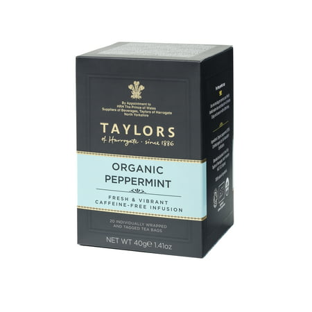 Taylors of Harrogate Organic Peppermint Tea, 20 sachets de thé