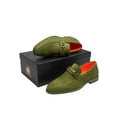 thumbnail image 4 of Men's TAYNO Shoes Soft Micro Suede Slip-on Loafer THE CAPRIO S Lime Green, 4 of 6
