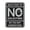Black / Silver, variant on Portrait Round What Part of No Soliciting Do You Not Understand Sign (Red) - Large
