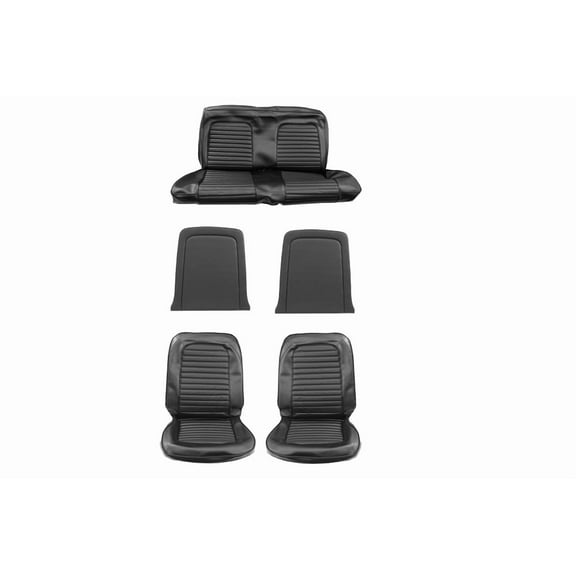 Scott Drake 66CP-S-FULL-BK 1966 Full Set Standard Upholstery - Black