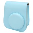 thumbnail image 4 of Bolsa protectora azul con correa ajustable para viajes al aire libre y acampadas Estuche de cuero PU para cámara, 4 of 8