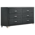 thumbnail image 5 of Coaster Melody 4-Piece California King Bedroom Set, Grey, 5 of 13