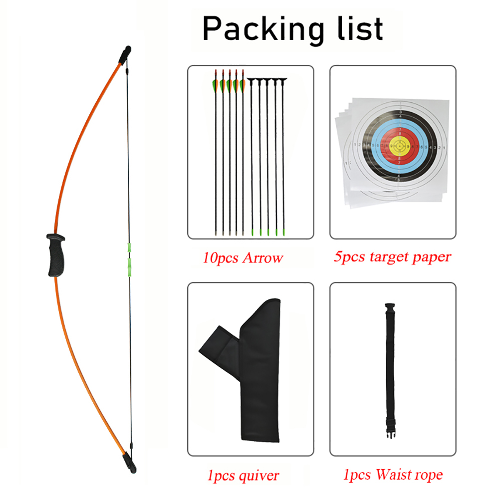 Runzkzy Beginner Teenagers Hunting and Shooting Bow Arrow Crossbow Target Suction Cup Package Teenagers Small Bow Package