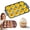 Yellow, variant on Silicone Muffin Pan Nonstick Cake Mold, 12 Holes, Easy Release Cupcake Tray, Egg Bite Maker Bakeware for Oven