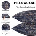 thumbnail image 5 of Lumbar Pillow Covers 20x12 Inch Set of 2, Navy Blue Boho Waterproof Outdoor Pillow Covers, Abstract Art Ethnic Vintage Geometric Decorative Cushion Pillowcases for Couch, Sofa, Bed, Garden, Patio, 5 of 9