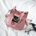 thumbnail image 2 of Bolso de lona para mujer, bandolera, tipo cartera, color rosa, 1 unidad, 2 of 4