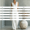 thumbnail image 3 of JFGHDG Women's Sleeveless Deep V Neck Ruched Wide Leg Jumpsuit Long Romper with Pockets Yellow M, 3 of 7