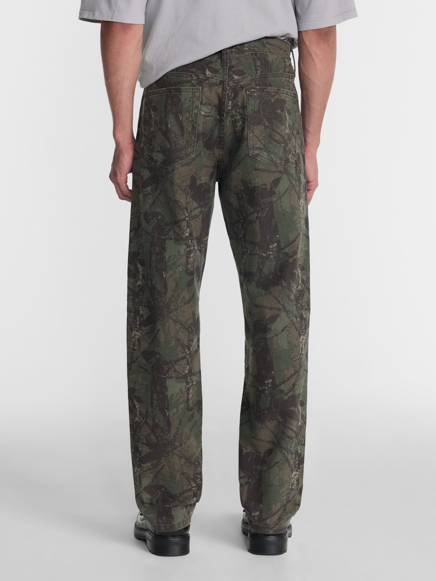 No Boundaries Vintage Straight Fit Jeans, Tree Camo, Men's 28x30-40x32