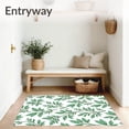 thumbnail image 3 of ODIKA 8'x10' Machine Washable Non-Slip Area Rug, Vintage Blossom Countryside Elegant Foliage Arrangement High Traffic Rug, White, 552881, 3 of 5