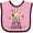 Pink and Black, variant on Inktastic My 1st Easter Boy Bunny Rabbit Boys Baby Bib