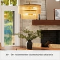thumbnail image 6 of Hunter - Ontario 6-light Luxe Gold, Large Chandelier, Dimmable, Transitional Style, Cylinder Shaped, for Bedrooms, Dining, Living Rooms - 13144, 6 of 8
