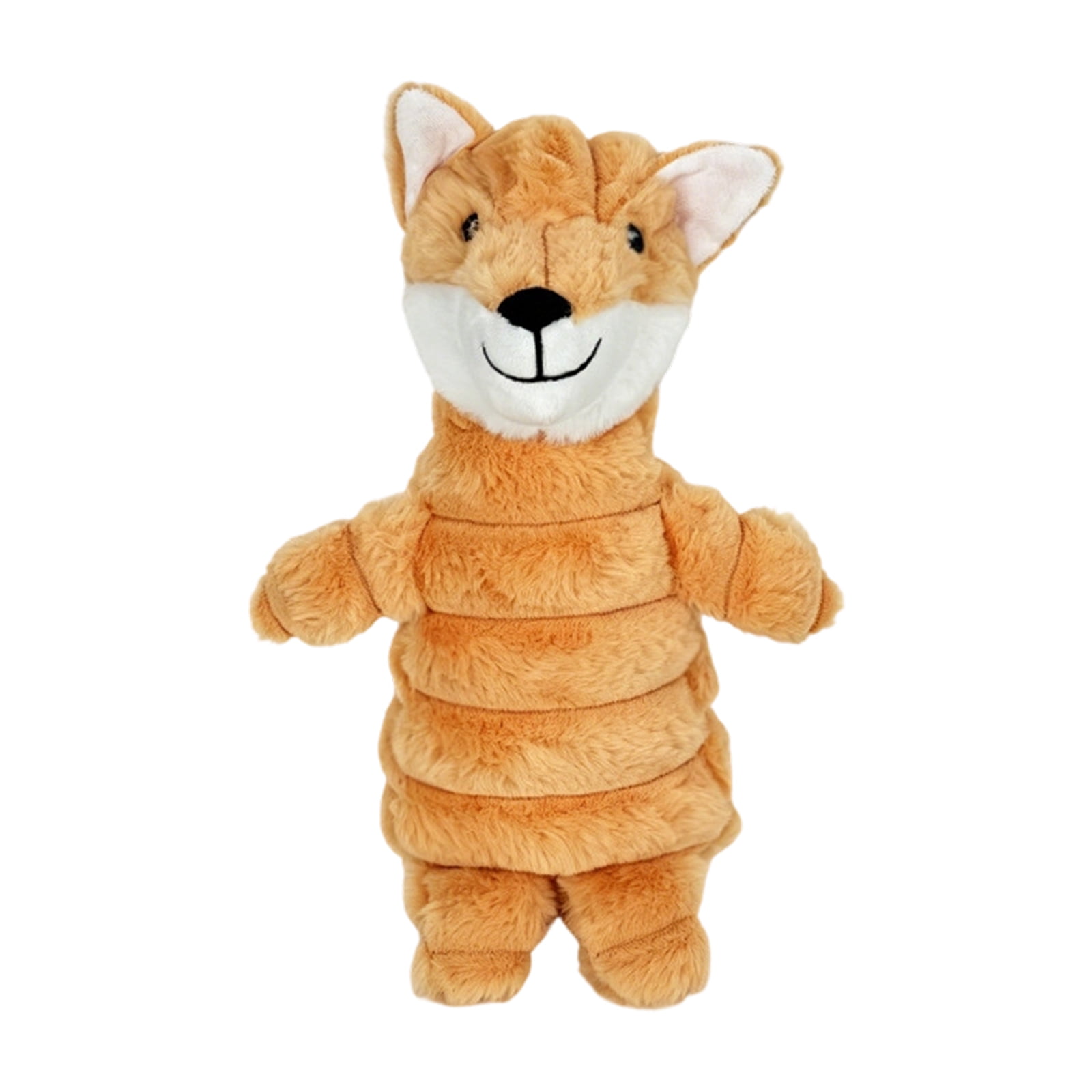 Interactive Dog Toys for Dogs with Soft Stuffed Fox Design Squeaky Dog Toys for Interactive Play Dog Birthday Toys 1 Pack