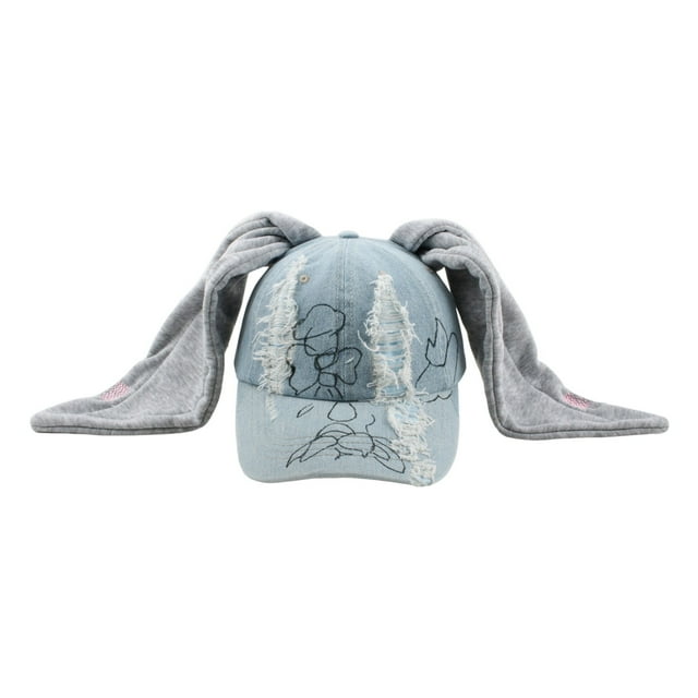 GDREDA Mens Cap Womans Ears Cowboy Baseball Cap Hop Cap Fashionable Baseball Cap,Dark Gray