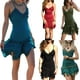 thumbnail image 5 of Vestido ajustado para mujer Costura de encaje Dobladillo con volantes Sling Vestido delgado con cuello en V de corte bajo Sunloudy elegante, 5 of 5