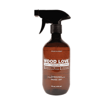 Wood Love™ pH-Neutral Wood Cleaner and Conditioner with Peppermint & Mint Oils, Plant-Based Formula, 16 oz by Bougie Alchemist