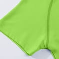 thumbnail image 5 of ZACPNCV Girls Athletic Shirts Short Sleeve Quick Dry Yoga T-Shirt Crewneck Solid Color Active Athletic Performance Tee Tops Sports Activewear Green 3-4 Years, 5 of 9