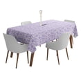 thumbnail image 1 of Vargottam Indoor/OutdoorTablecloth58x58 Inch SquareTablecloth with Umbrella Hole and Zip- Waterproof PatioTableCloths- TableCovers for Backyard RectangularTable- Dusty Purple2, 1 of 5