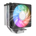thumbnail image 1 of Enfriador CPU Aire Radiador 4 Tubos Calor 10CM PWM Y ARGB para Intel 115X 1700 (negro), 1 of 9