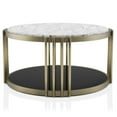 thumbnail image 3 of Furniture of America Kual Contemporary Metal 2-Piece Coffee Table Set in Brass, 3 of 11