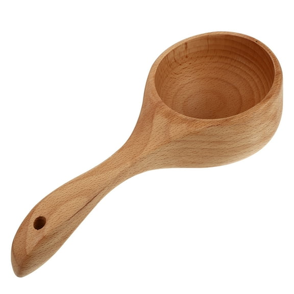 Lixi 1PC Bath Sauna Wooden Ladle Multipurpose Wooden Bathing Scoop Kitchen Water Spoon