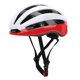 thumbnail image 3 of Casco de bicicleta moldeado de una sola pieza, gorra protectora ligera para la cabeza, equipo de equitación profesional (blanco y rojo), 3 of 10