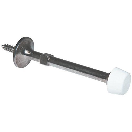Ultra Hardware 3 In. Polished Chrome Self-Start Rigid Door Stop 61714