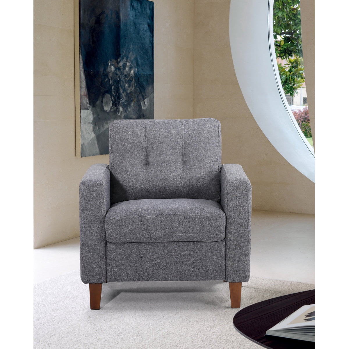 US Pride Furniture Tufted Accent Armchair
