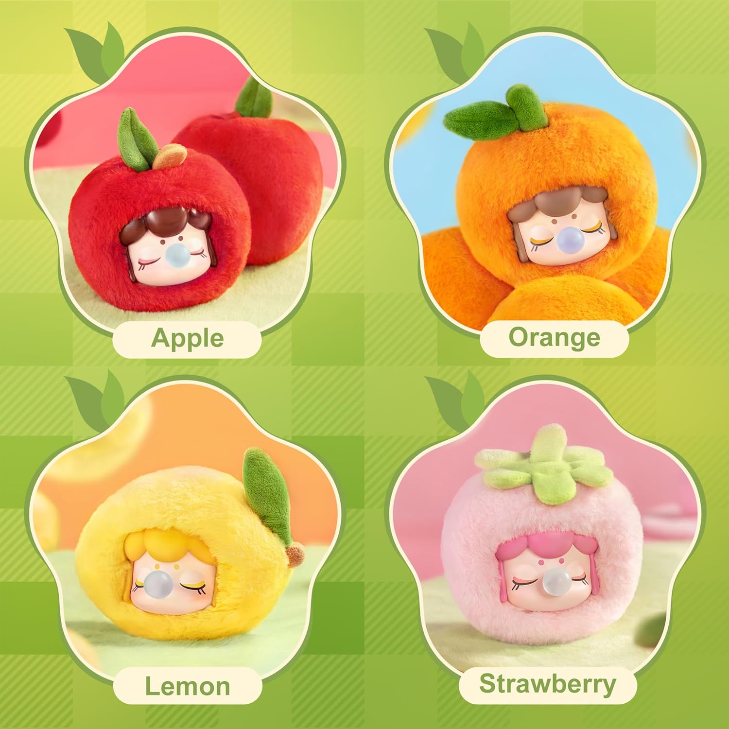 Rolife Nanci Blind Box Plush Doll Fruit Mood Series, 1PC Random