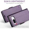 thumbnail image 3 of Flip Wallet Case for Google Pixel 8a, with RFID Blocking Credit Card Slot Kickstand Magnetic Closure Protective Phone Cover Women Men for Google Pixel 8a (Purple), 3 of 18