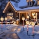 thumbnail image 4 of Decoración navideña, luces solares LED navideñas, trineo de Papá Noel, muñeco de nieve, caja de regalo, modelado, modo de color cálido, luces solares de tierra, decoración para patio y jardín al aire, 4 of 8