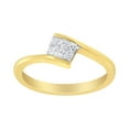 thumbnail image 3 of 10K Yellow Gold 1/4ct TDW Princess cut Diamond Promise Ring (H-I,I1-I2), 3 of 7