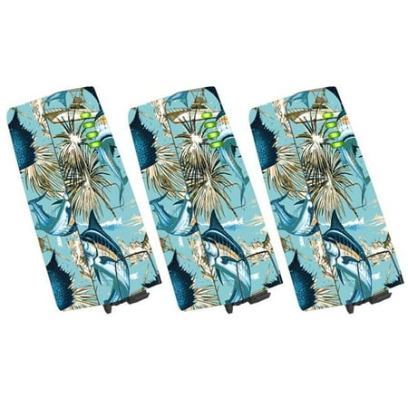 MightySkins PAANABAT-Island Fish Skin for Parrot Anafi Drone Battery - Island Fish - Pack of 3