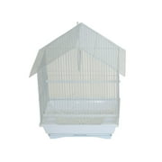 YML GROUP YML 1114WHT House Top Style Small Parakeet Cage