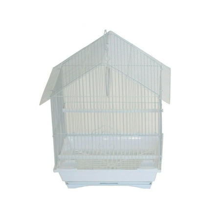 UPC: 0833775010543 | YML 1114WHT House Top Style Small Parakeet Cage