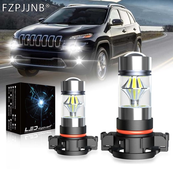 FZPJJNB H16 5202 PSX24W LED Fog Light for Jeep Cherokee 2014-2018,Compass 2017-2019