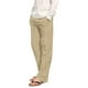 thumbnail image 2 of Pantalones deportivos holgados de hip hop para hombre - Algodón y lino, transpirables - Para todas las estaciones, cuatro bolsillos - Informales/playa/deporte - Tallas del Reino Unido/UE/EE. UU., l, 2 of 6