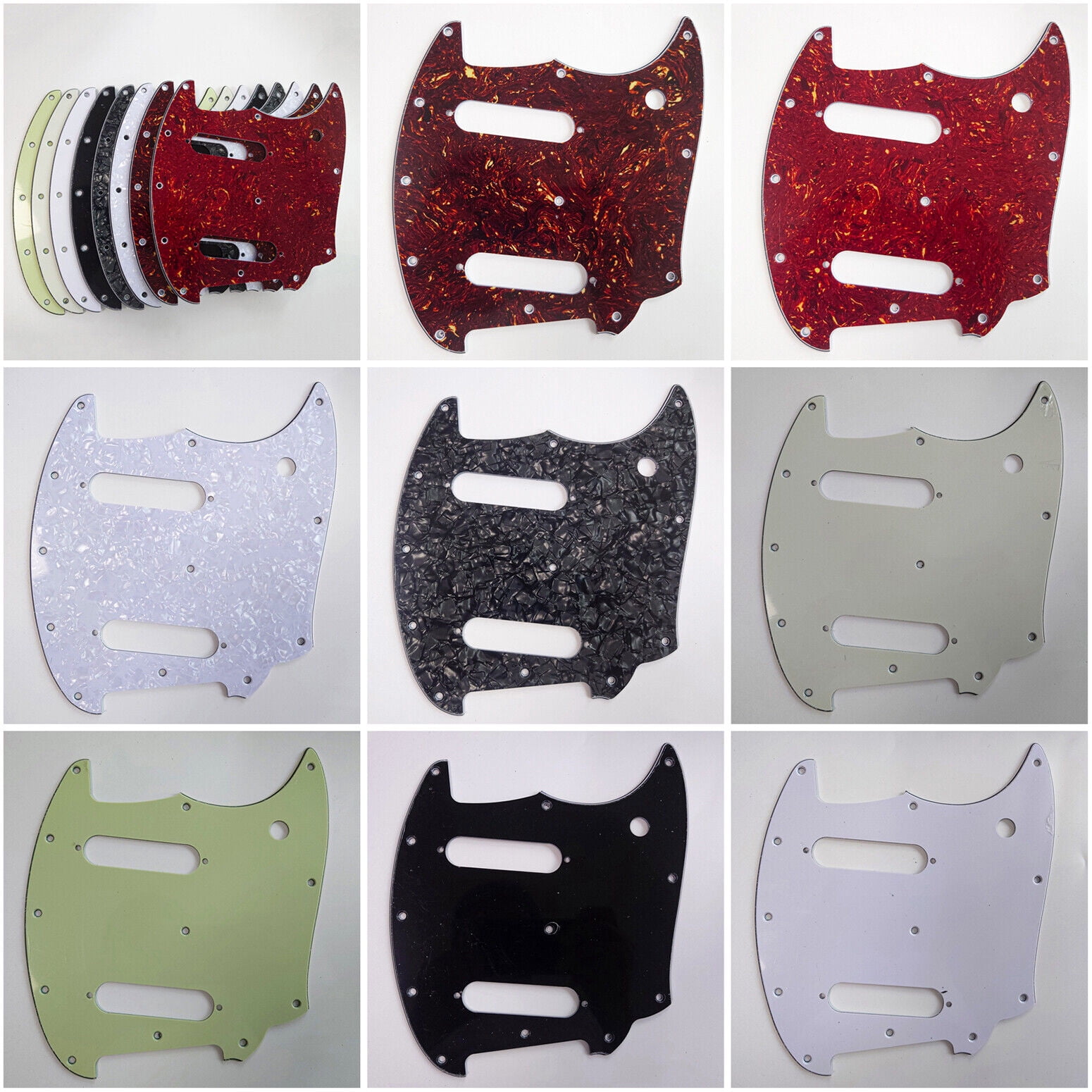 Guitar Pickguard for US Mustang Classic Series Style Guitar Pickguard Scratch Plate Electric Guitars Replacement Parts