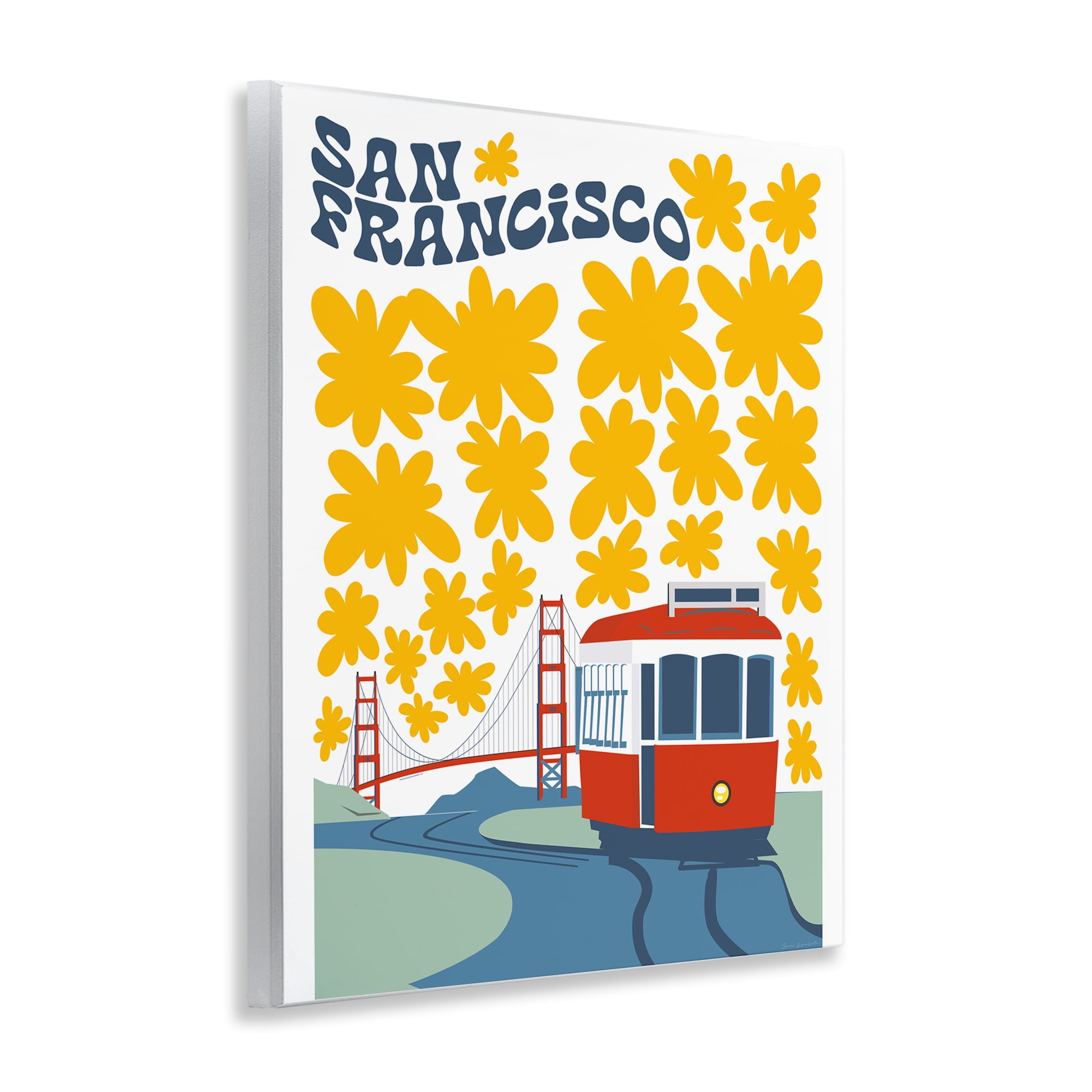 Stupell Industries San Francisco Trolley Wall Plaque Art, design by Omar Escalante