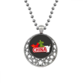 thumbnail image 1 of China Mapa Bamboo rojo China Town Collares Colgante Retro Moon Stars Jewelry Unbranded M, 1 of 3