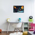 thumbnail image 3 of Stupell Industries Contemporary Black Lit Galaxy Panorama Black Framed Giclee Art, 18 x 12, by Creative Studio, 3 of 8