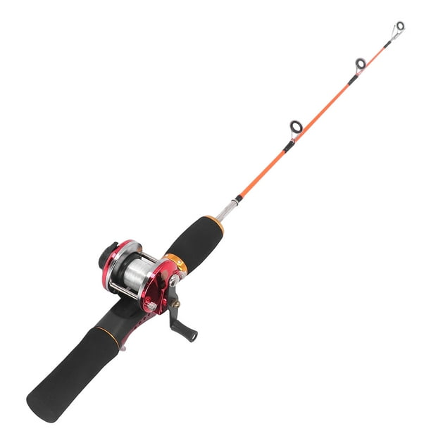 56cm Ice Fishing Rod, Carbon Fiber Ice Fishing Rod Reel Combo Fishing Line  For Winter 