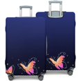 thumbnail image 2 of Stretch Luggage Cover XL(29-32in)– Elastic Travel Suitcase Protector with Handle Openings & Bottom Closure, Washable Polyester Spandex Suitcases Cover, Butterfly Floral Print, 2 of 5
